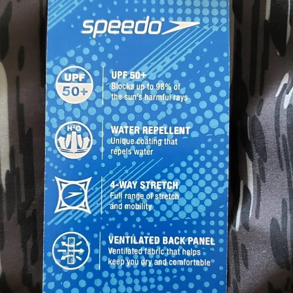 NWT - Speedo Board Short Tech Volley W/ Hydroliner - Size M